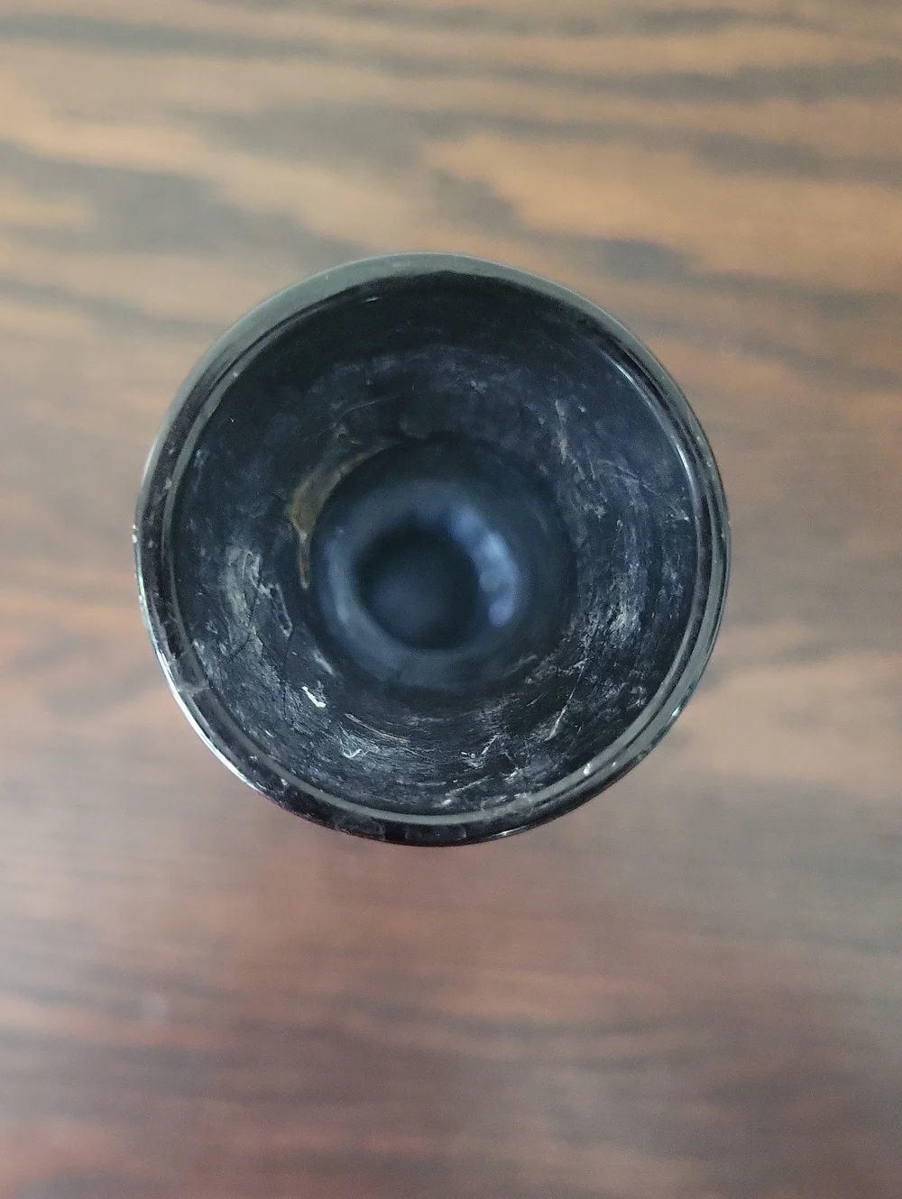 Mid-Century Dark Cobalt Blue Glass Bud Vase